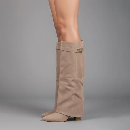 Lola | Women's Casual Knee High Suede Boots