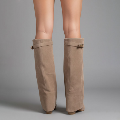 Lola | Women's Casual Knee High Suede Boots