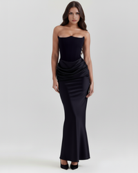 Alison | Women's Satin Corset Evening Dress