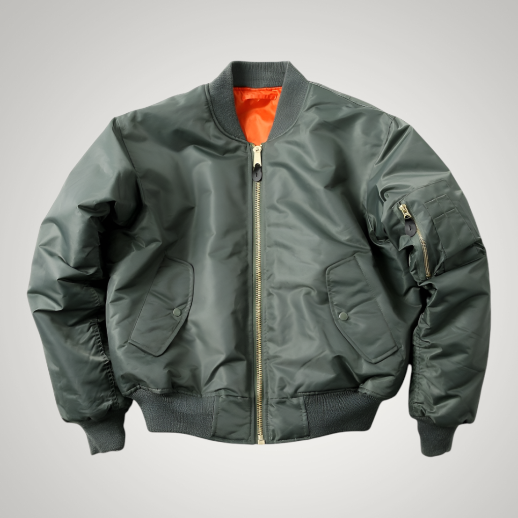 Elspeth | Women's Classic Zip-Up Bomber Jacket