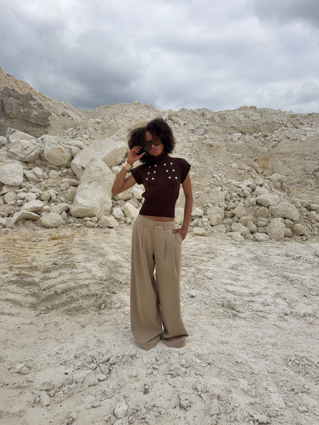 Isla | Women's Tailored High-Waist Wide-Leg Trouser