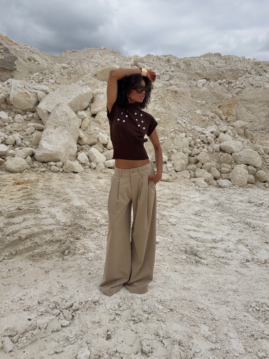 Isla | Women's Tailored High-Waist Wide-Leg Trouser