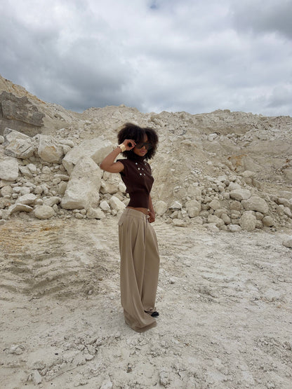 Isla | Women's Tailored High-Waist Wide-Leg Trouser
