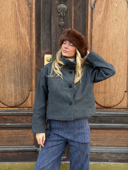 Michelle | Women's Winter Button-Up Wool Coat