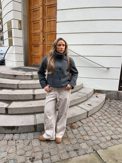 Michelle | Women's Winter Button-Up Wool Coat
