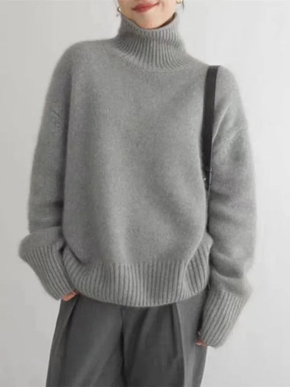 Samantha | Women's Woolmix Knitted Turtleneck Sweater