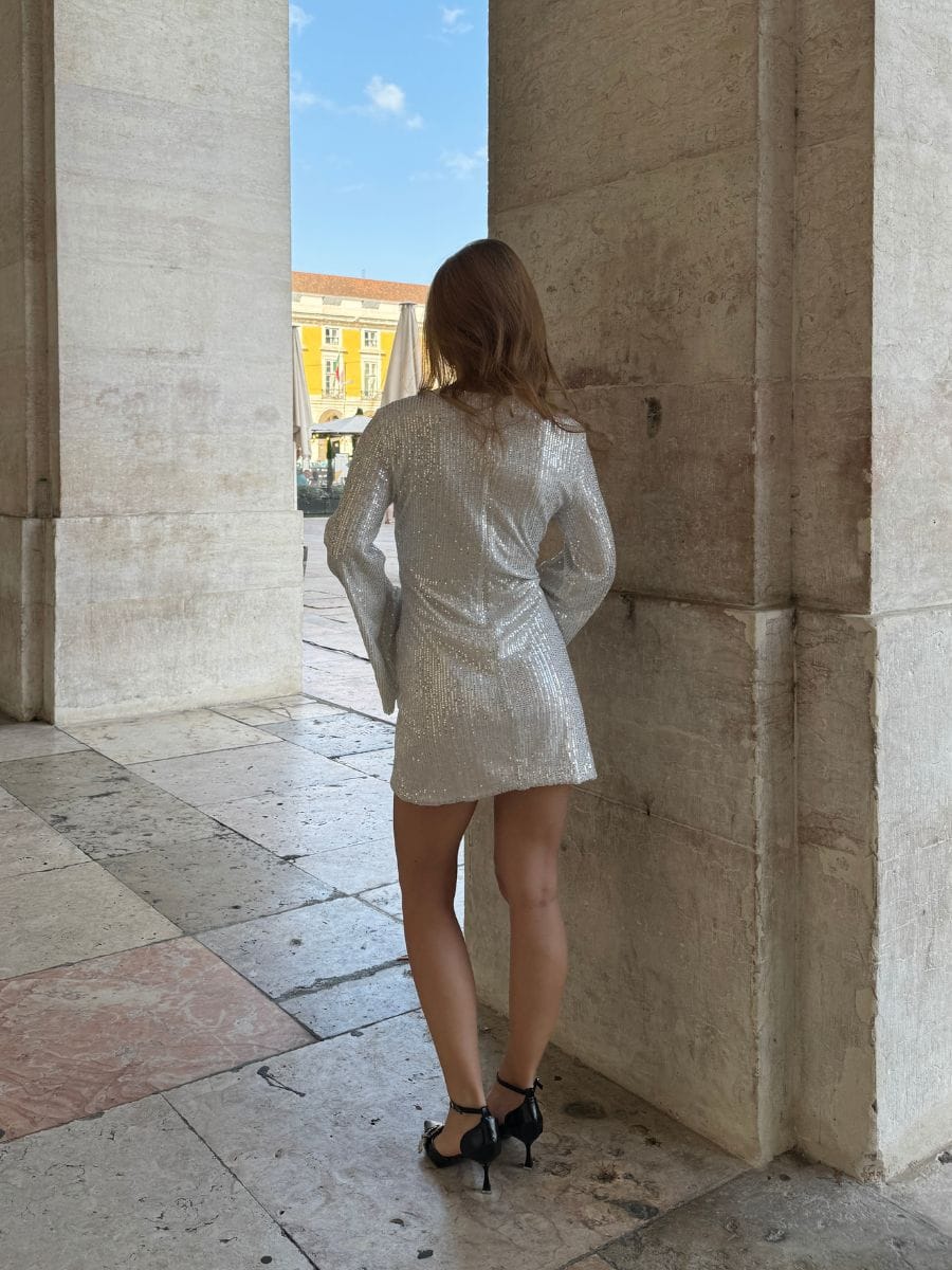 Eliza | Women's Fitted Sequin Mini Dress