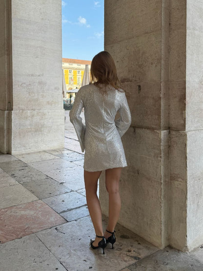 Eliza | Women's Fitted Sequin Mini Dress