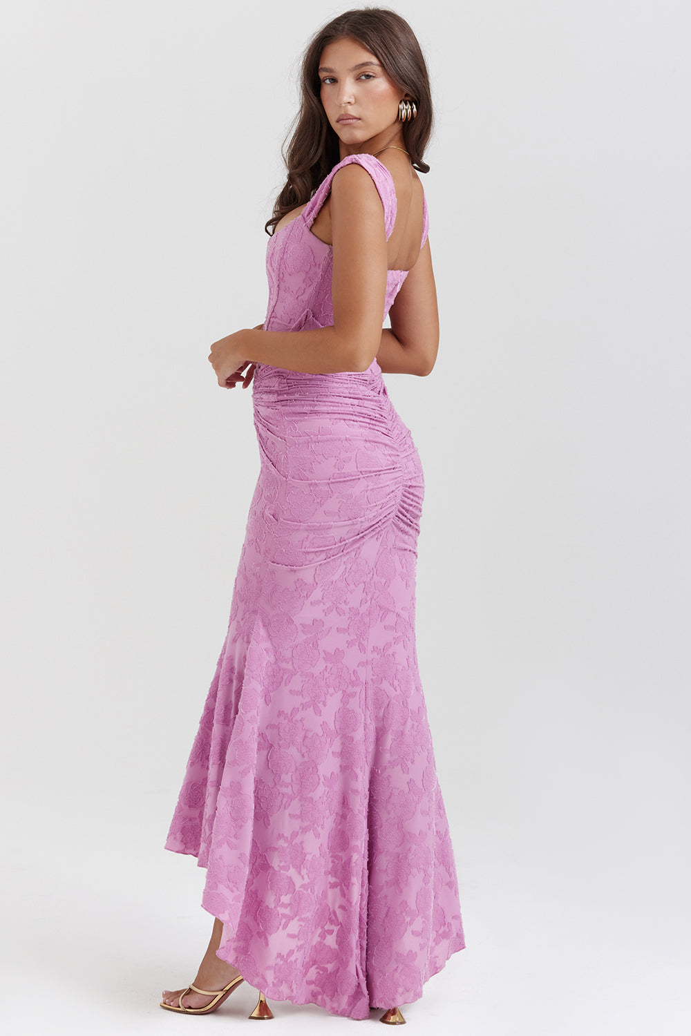 Matilda | Women's Asymmetrical Wedding Guest Maxi Dress