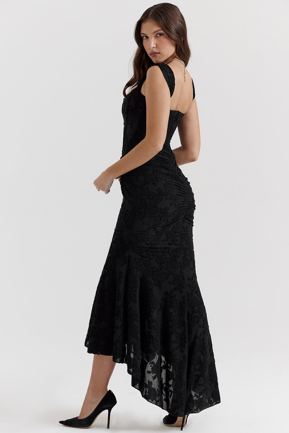 Matilda | Women's Asymmetrical Wedding Guest Maxi Dress