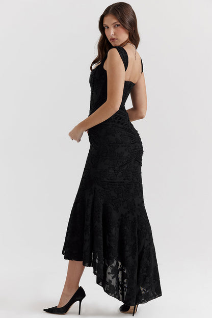 Matilda | Women's Asymmetrical Wedding Guest Maxi Dress