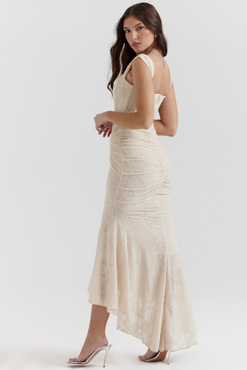 Matilda | Women's Asymmetrical Wedding Guest Maxi Dress