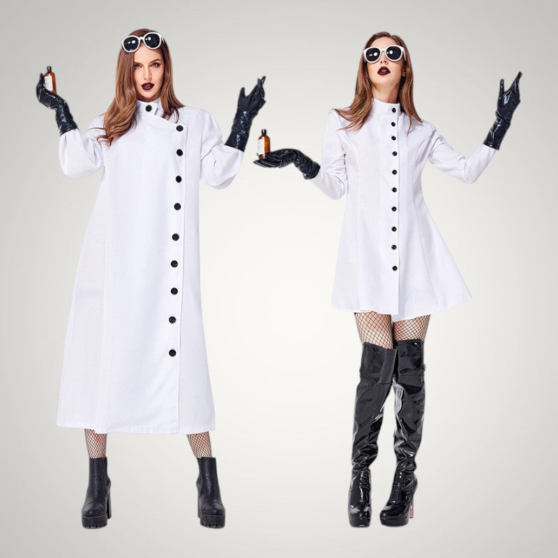 Clara | White Halloween Doctor Coat
