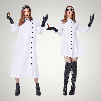 Clara | White Halloween Doctor Coat