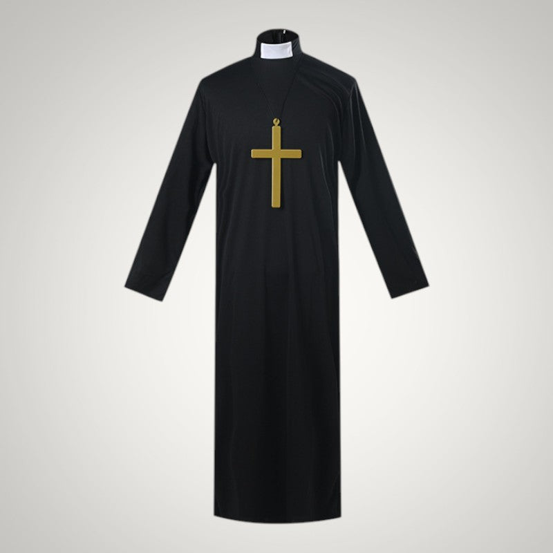 Natalie | Women's Nun Halloween Costume with Habit, Headscarf and Cross