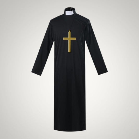 Natalie | Women's Nun Halloween Costume with Habit, Headscarf and Cross