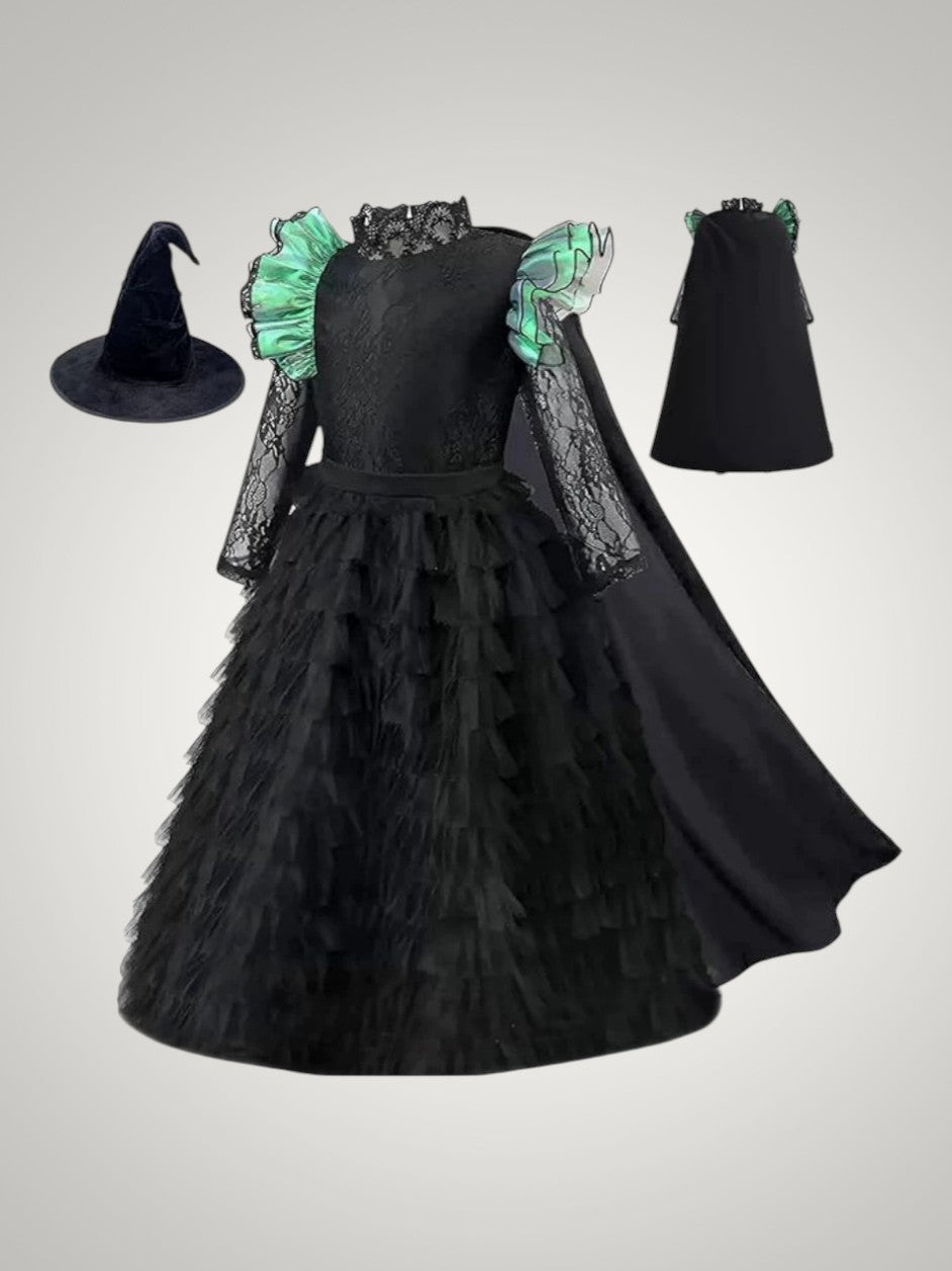Amina |  Women's Full Green Witch Halloween Costume