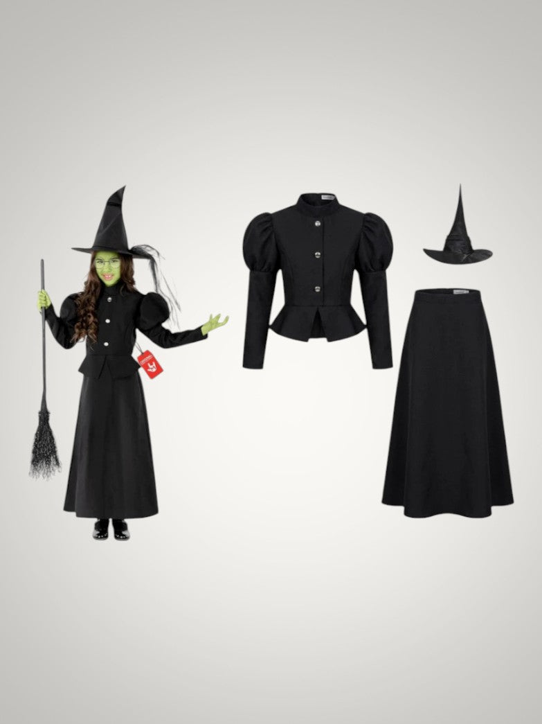 Amina |  Women's Full Green Witch Halloween Costume