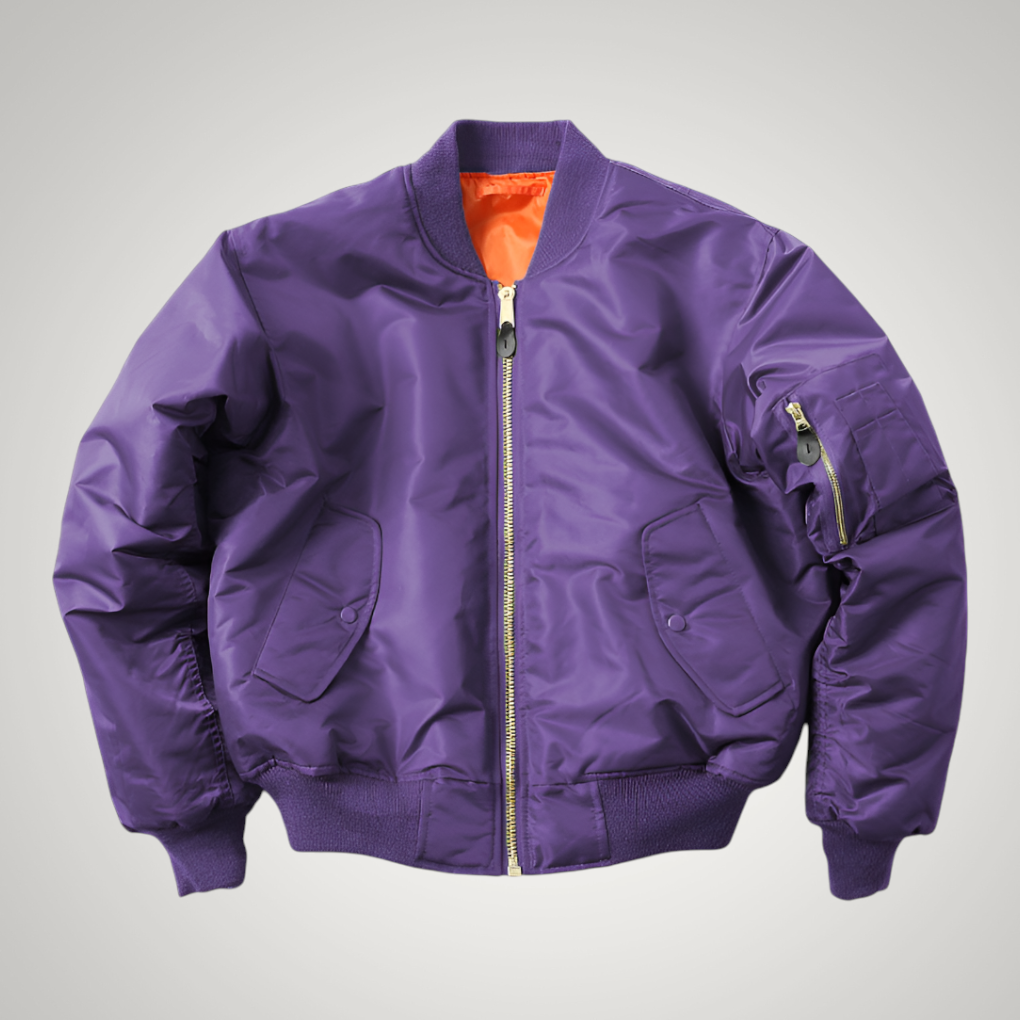 Elspeth | Women's Classic Zip-Up Bomber Jacket
