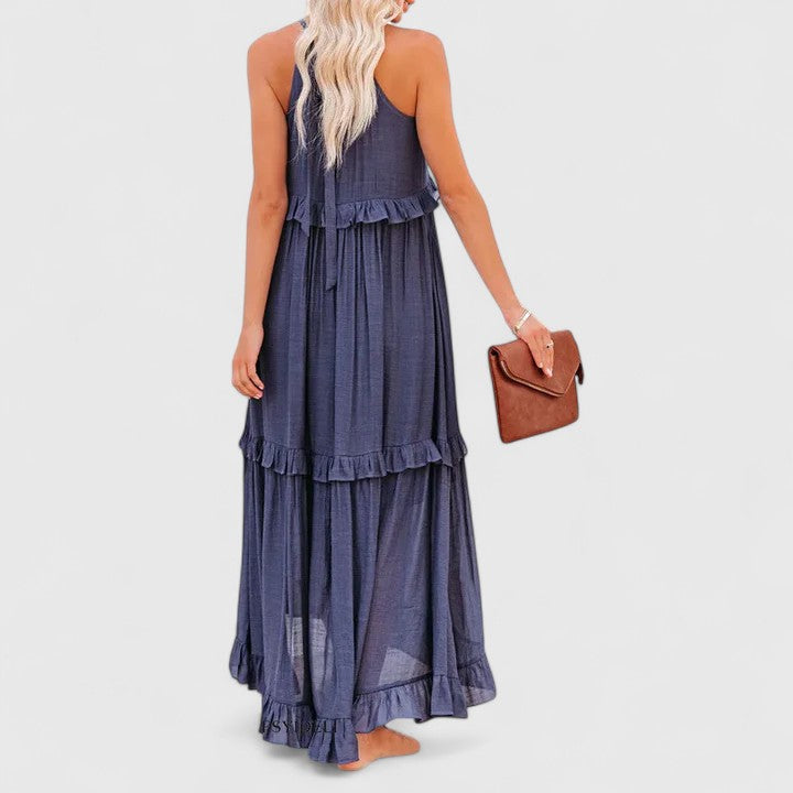 Matilda | Women's Elegant Draped Maxi Dress