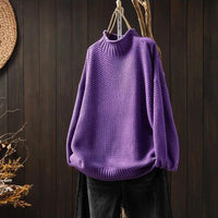 Elspeth | Women's Oversized High Collar Knitted Sweater