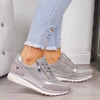 Lola | Women's Lace-Up Zip Orthopedic Sneakers