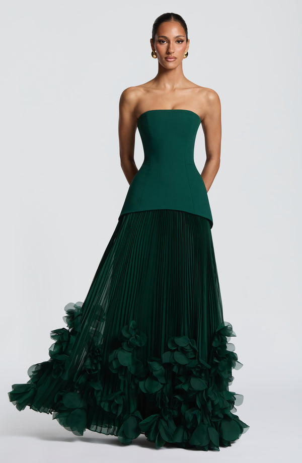 Holly | Women's Strapless Pleated Wedding Guest Dress