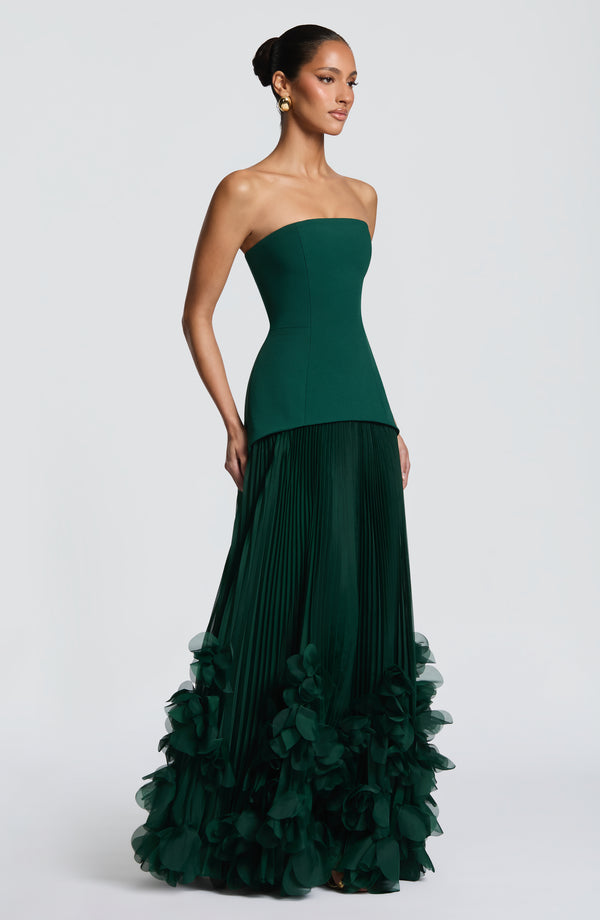 Holly | Women's Strapless Pleated Wedding Guest Dress