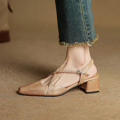 Natalie | Women's Vintage Heeled Mary Janes