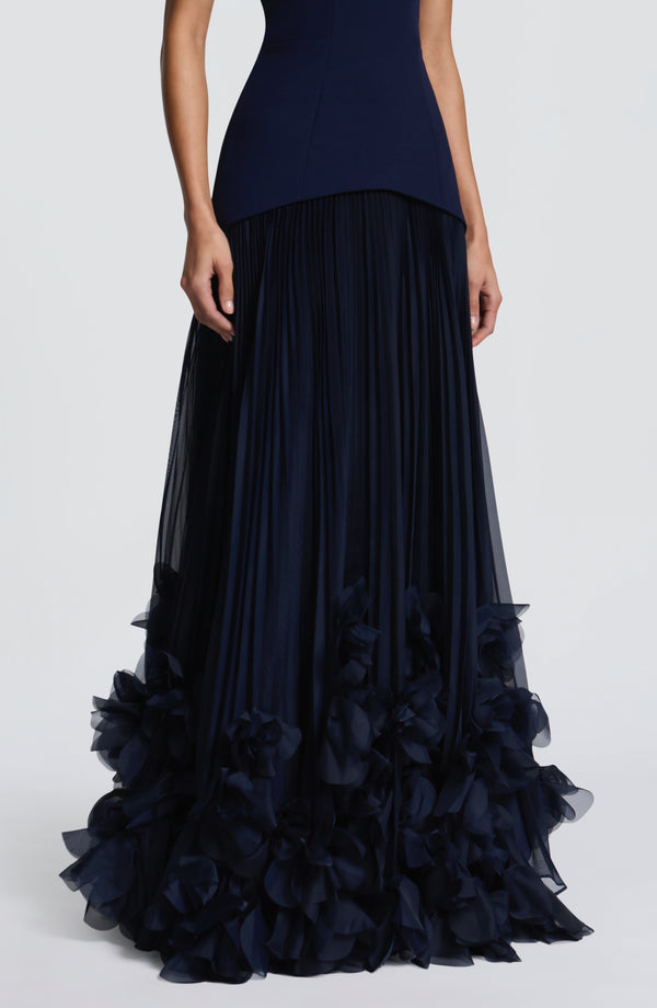 Holly | Women's Strapless Pleated Wedding Guest Dress