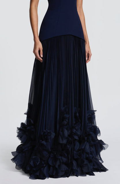 Holly | Women's Strapless Pleated Wedding Guest Dress