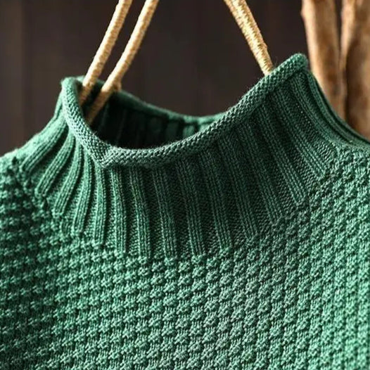 Elspeth | Women's Oversized High Collar Knitted Sweater