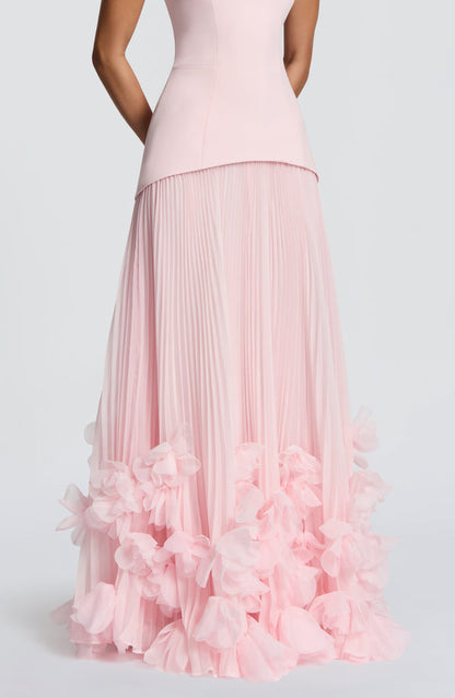 Holly | Women's Strapless Pleated Wedding Guest Dress