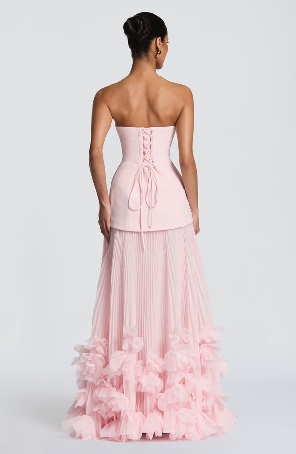 Holly | Women's Strapless Pleated Wedding Guest Dress