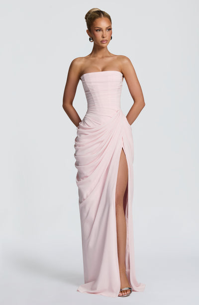 Piper | Women's Strapless Draped Corset Dress