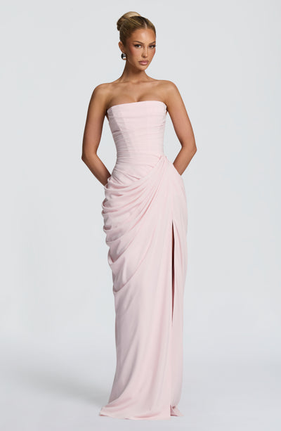 Piper | Women's Strapless Draped Corset Dress