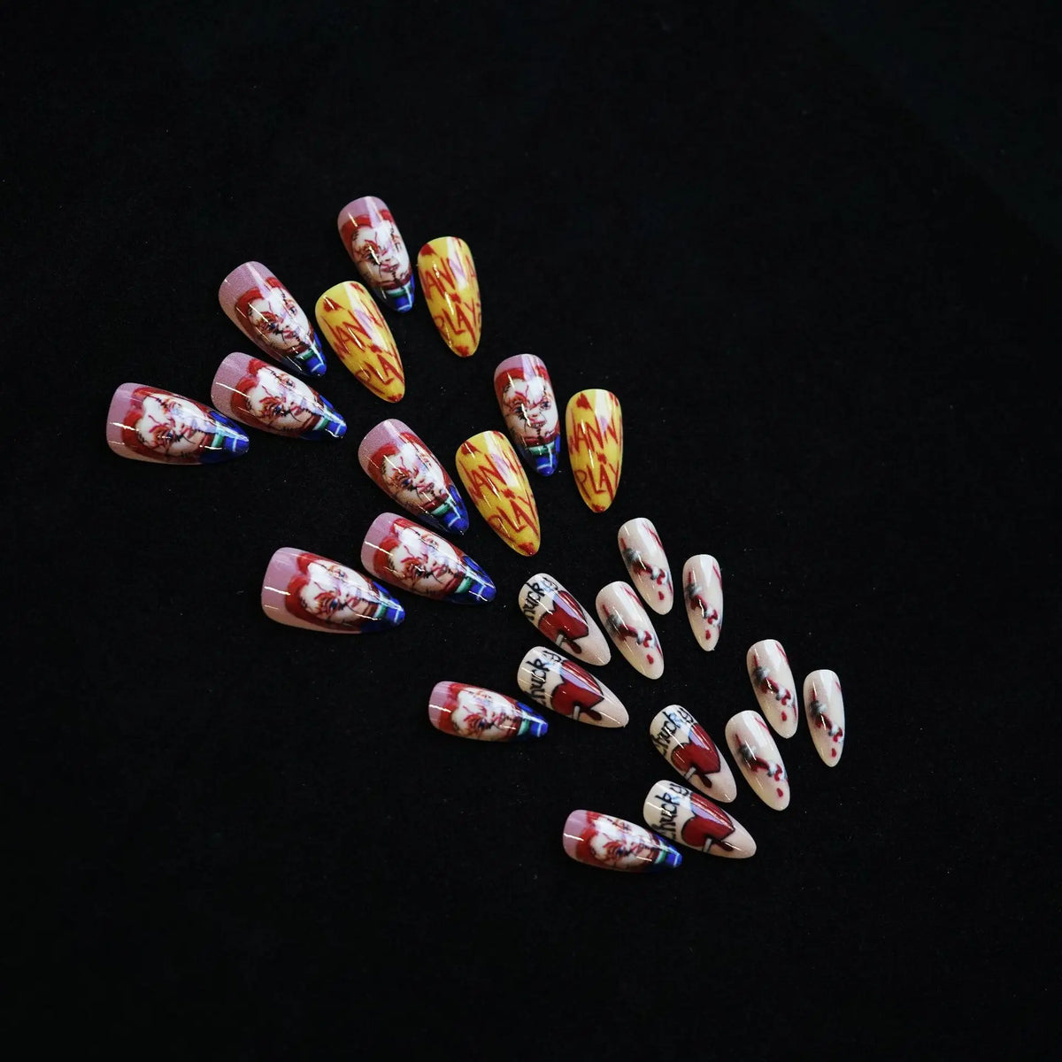 Patricia | Women's Halloween Ghost Witch Pumpkin Almond Press On Nails
