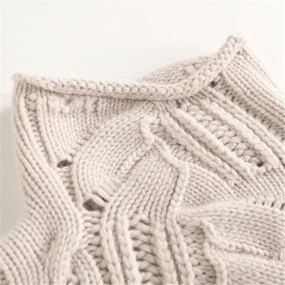 Poppy | Women's Cable-Knit High Collar Winter Sweater