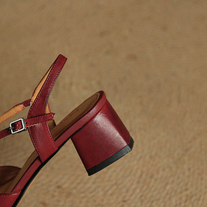 Natalie | Women's Vintage Heeled Mary Janes