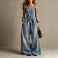 Karen | Women's Casual Wide-Leg Denim Jumpsuit