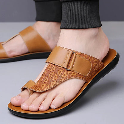 Harry | Men's Casual Leather Thong Sandal Shoes