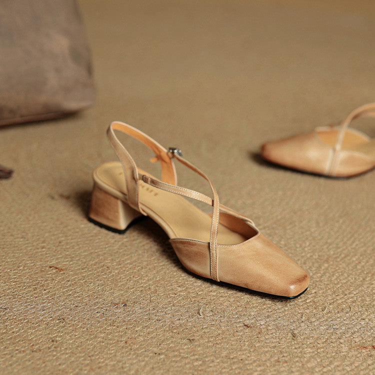 Natalie | Women's Vintage Heeled Mary Janes