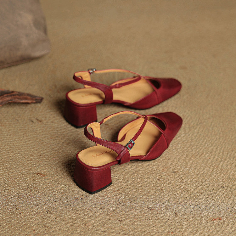 Natalie | Women's Vintage Heeled Mary Janes