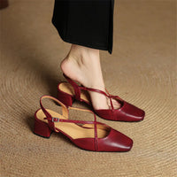 Natalie | Women's Vintage Heeled Mary Janes