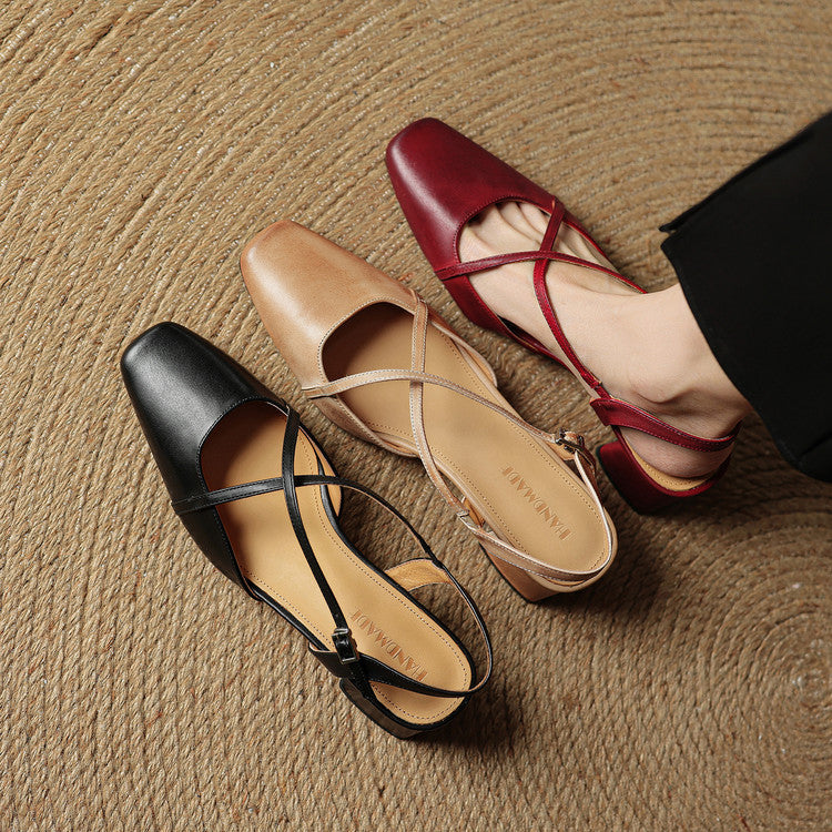 Natalie | Women's Vintage Heeled Mary Janes