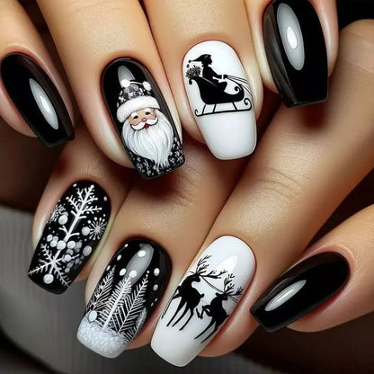 Patricia | Women's Halloween Ghost Witch Pumpkin Almond Press On Nails