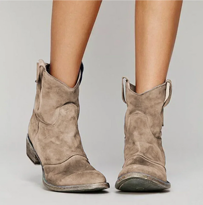 Claire | Women's Western Block Heel Ankle Boots
