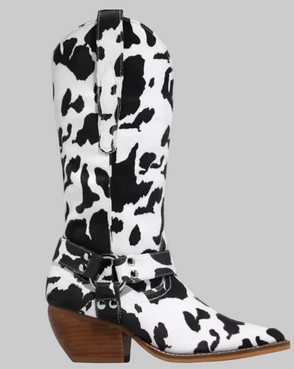 Fenella | Women's Western Animal Print Cowboy Boots