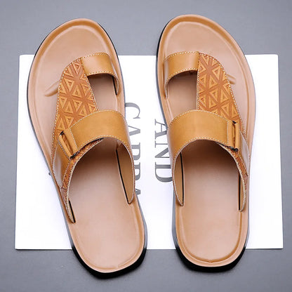 Harry | Men's Casual Leather Thong Sandal Shoes