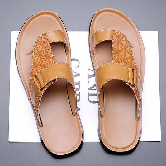 Harry | Men's Casual Leather Thong Sandal Shoes